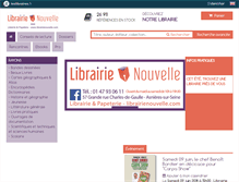 Tablet Screenshot of librairienouvelle.com